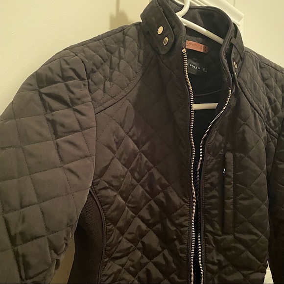 ZARA BLACK BOMBER JACKET BRAND NEW - Picture 1 of 5